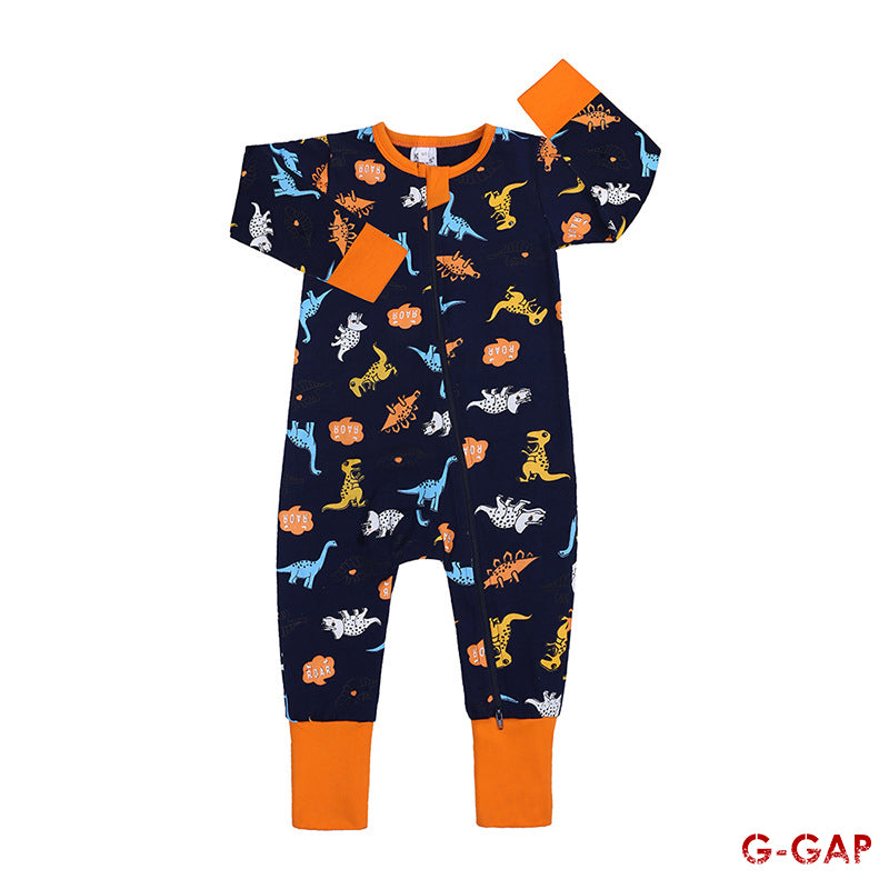 Spring/Autumn Baby Cotton Long Sleeve Zipper Romper