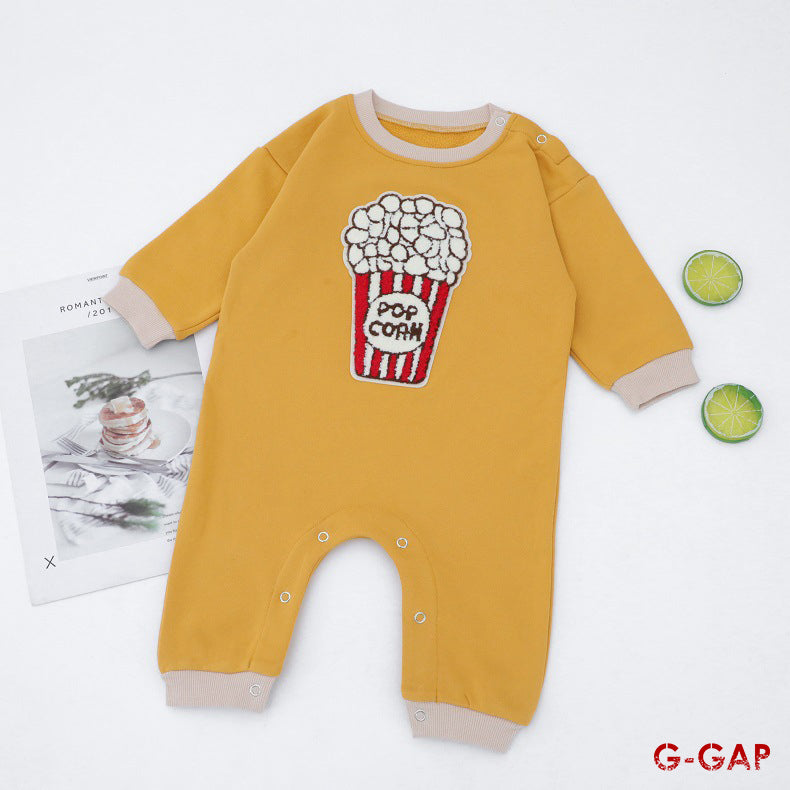 Autumn/Winter Ins Baby Long Sleeve Cartoon Cotton Bodysuit