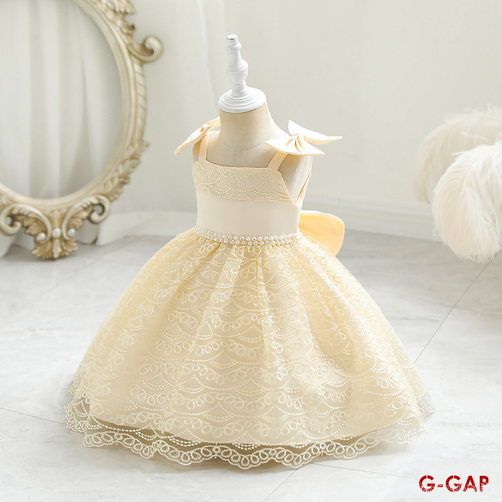 Bowknot Suspender Princess Dress