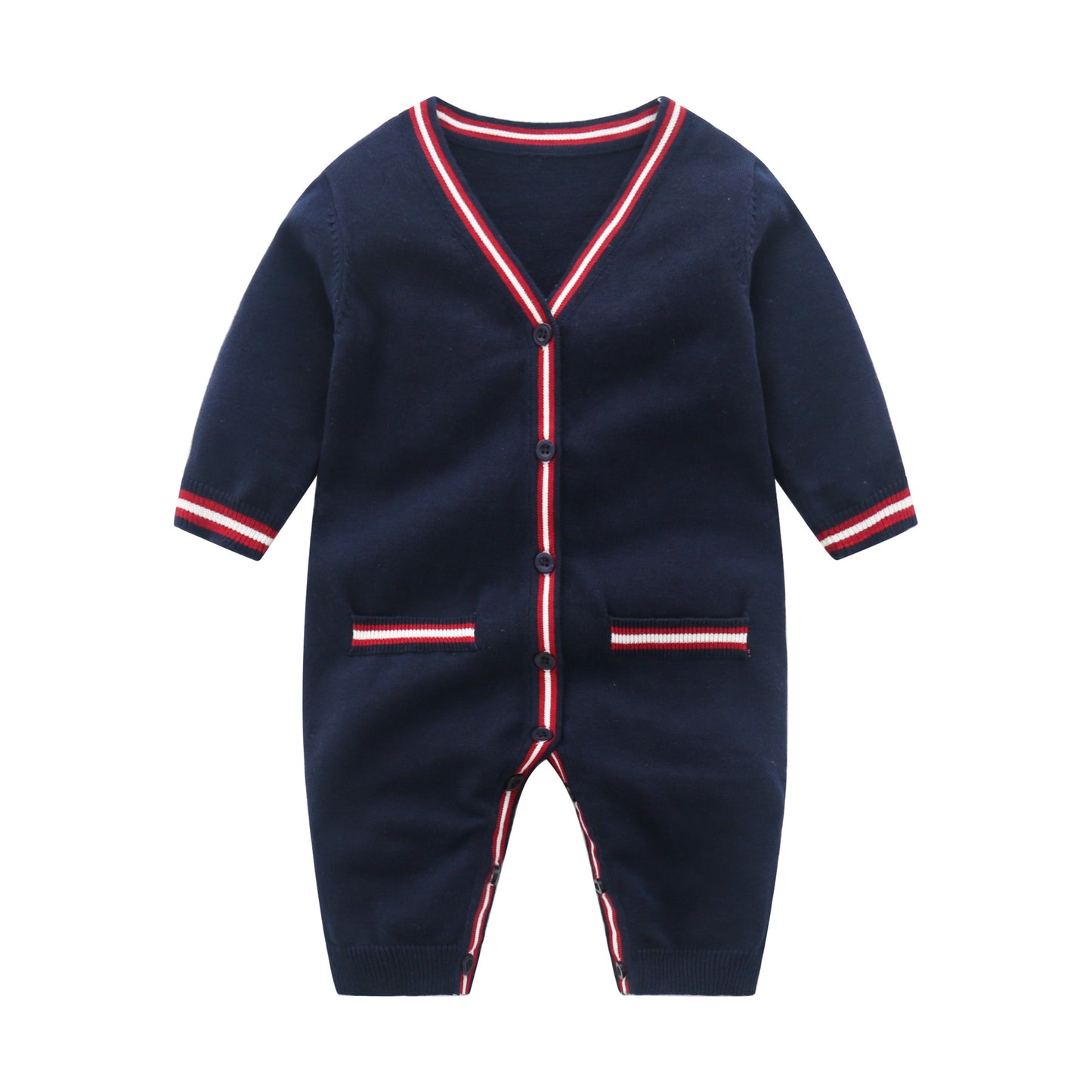 Soft Cotton Knitted Baby Romper
