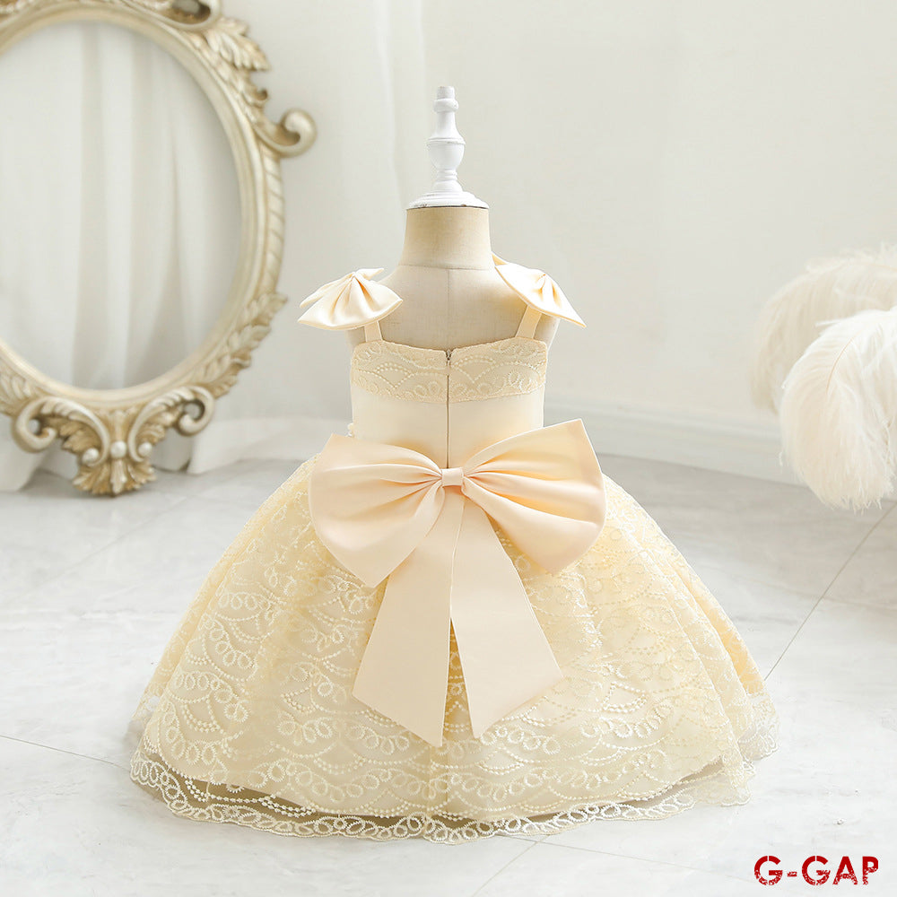 Bowknot Suspender Princess Dress