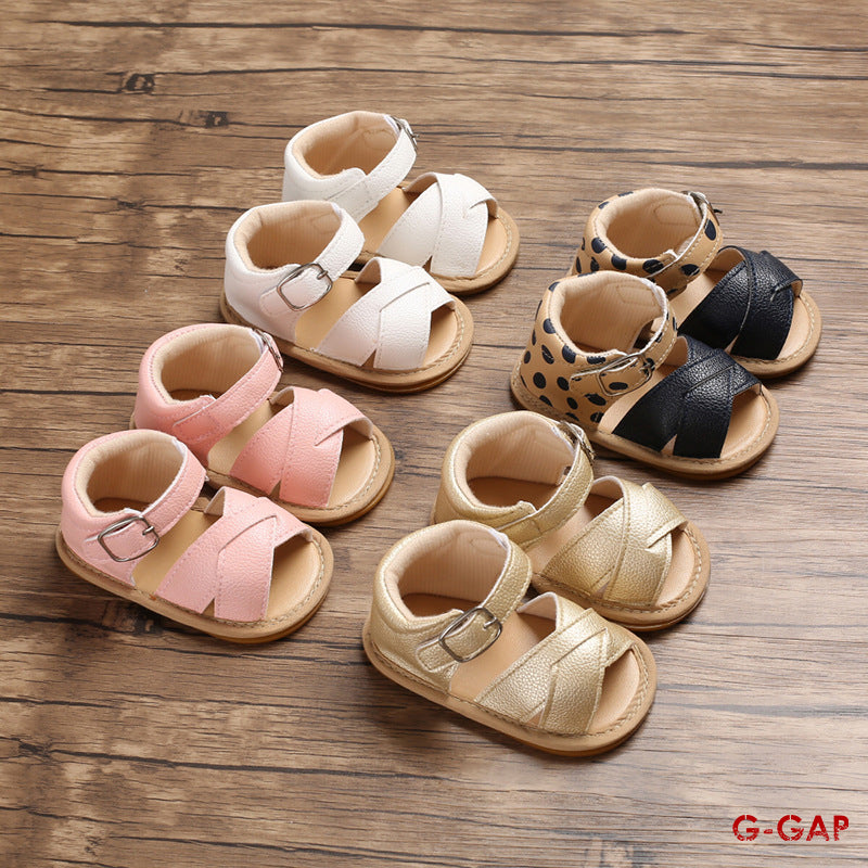 Summer Baby Walking Shoes, Soft Rubber Soled Princess Shoes