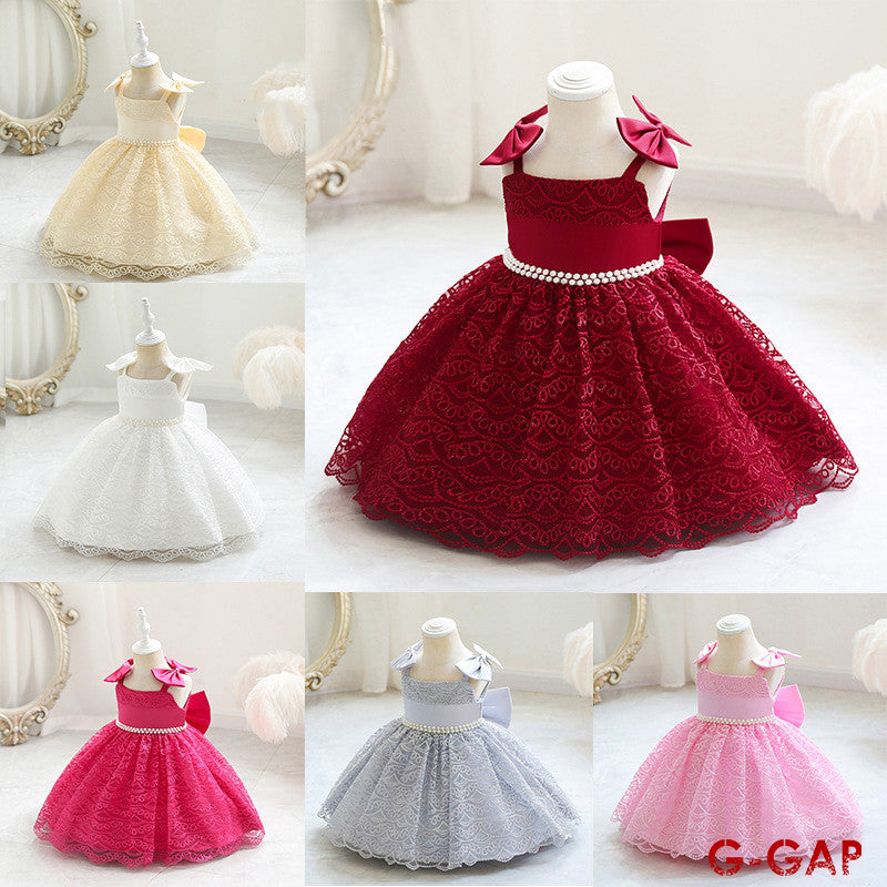 Bowknot Suspender Princess Dress