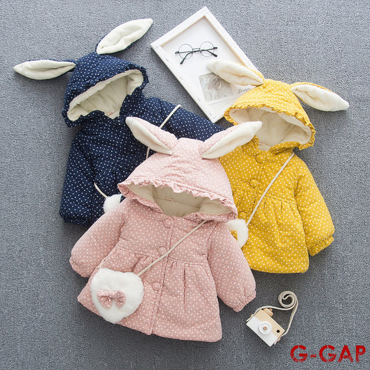 Winter High Quality Fashionable Cotton Padded Coat for Girls