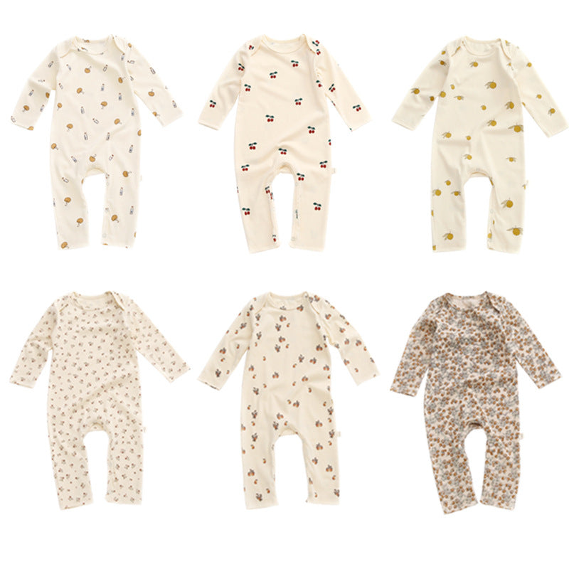 Spring and Autumn Cotton Long Sleeve Baby Romper