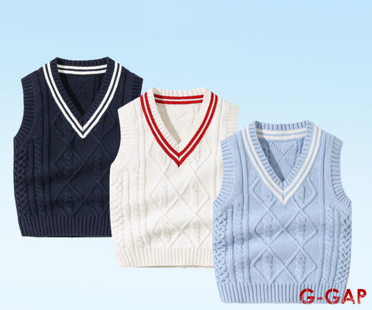 Cute V-Neck Knitted Vest