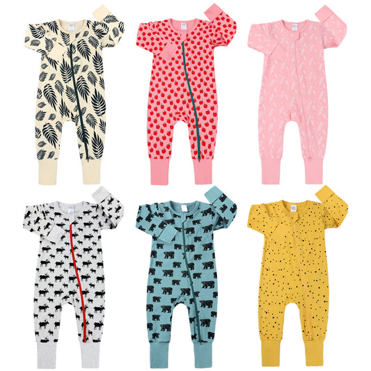High-Quality Cotton Zipper Romper