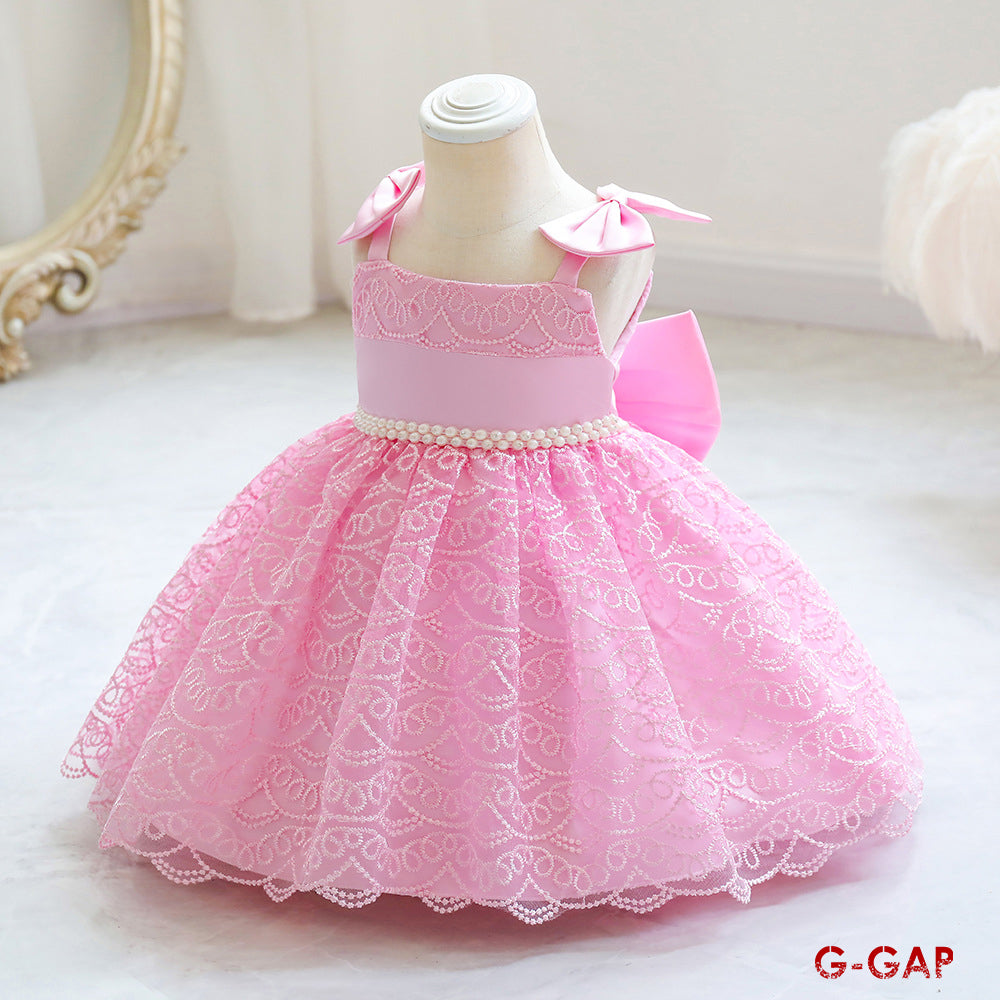 Bowknot Suspender Princess Dress