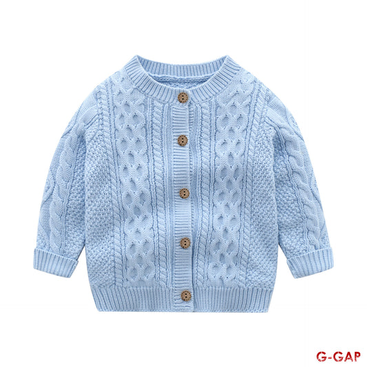 Solid Color Knitted Cardigan