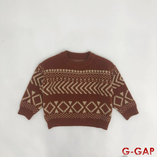 Winter Baby Cotton Jacquard Knitted Sweater