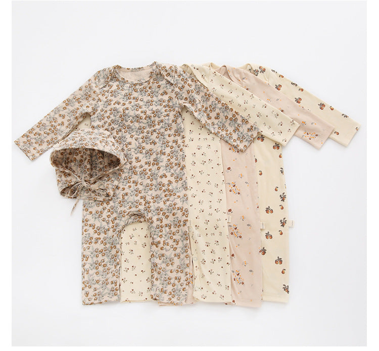 Spring and Autumn Cotton Long Sleeve Baby Romper