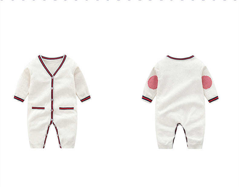 Soft Cotton Knitted Baby Romper