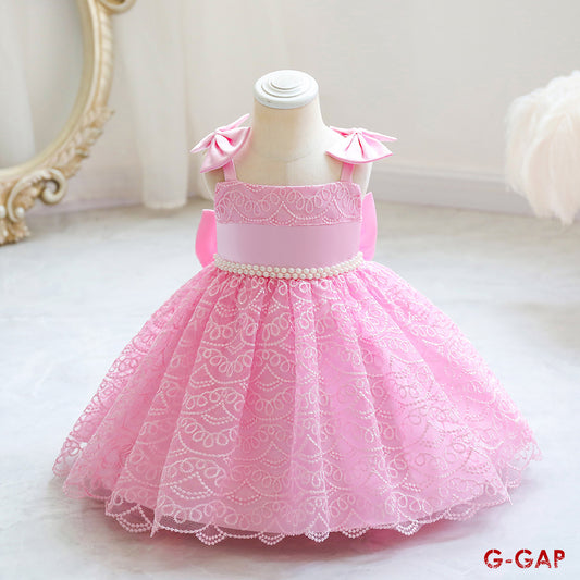 Bowknot Suspender Princess Dress