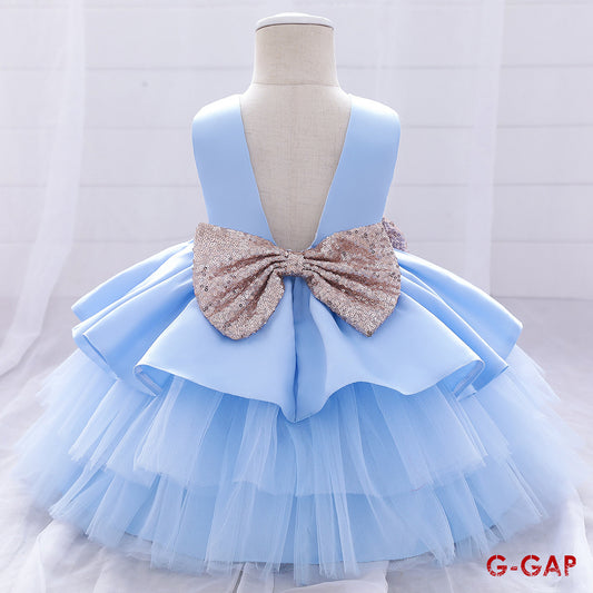 Puffy Mesh Princess Baby Birthday Dress