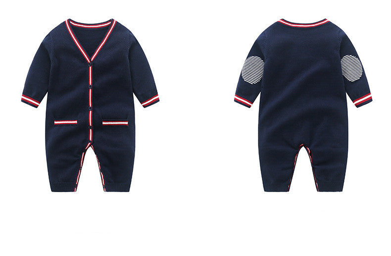 Soft Cotton Knitted Baby Romper