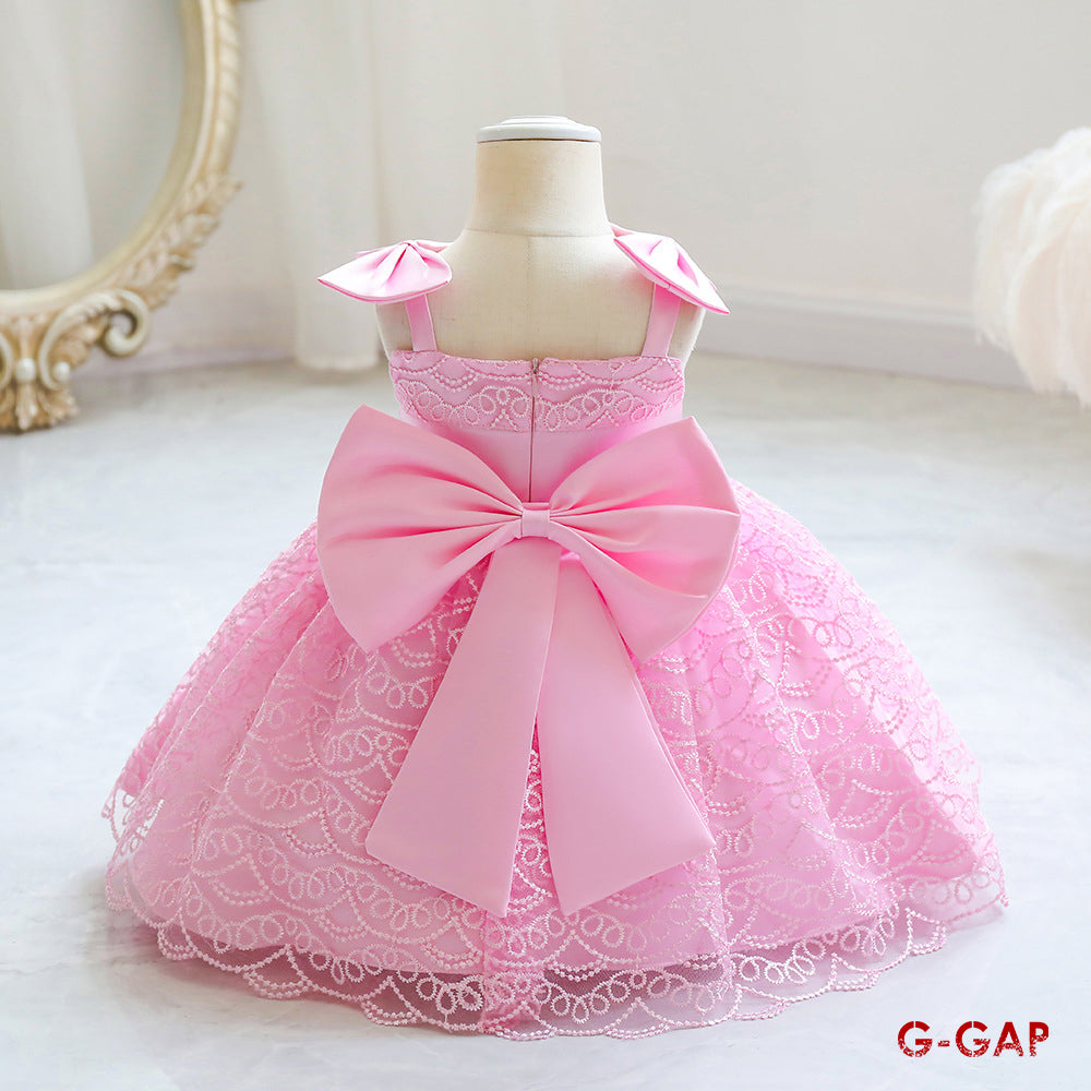 Bowknot Suspender Princess Dress
