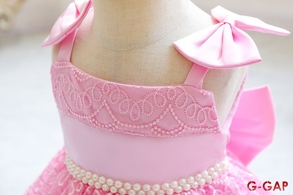 Bowknot Suspender Princess Dress