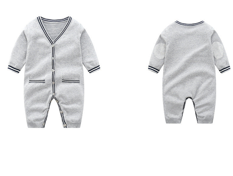 Soft Cotton Knitted Baby Romper