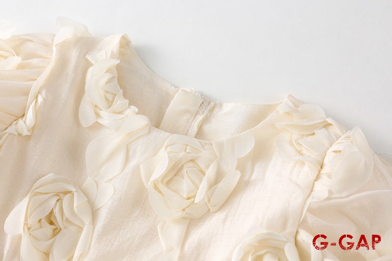 Girls' Summer Princess Dress Short Sleeve