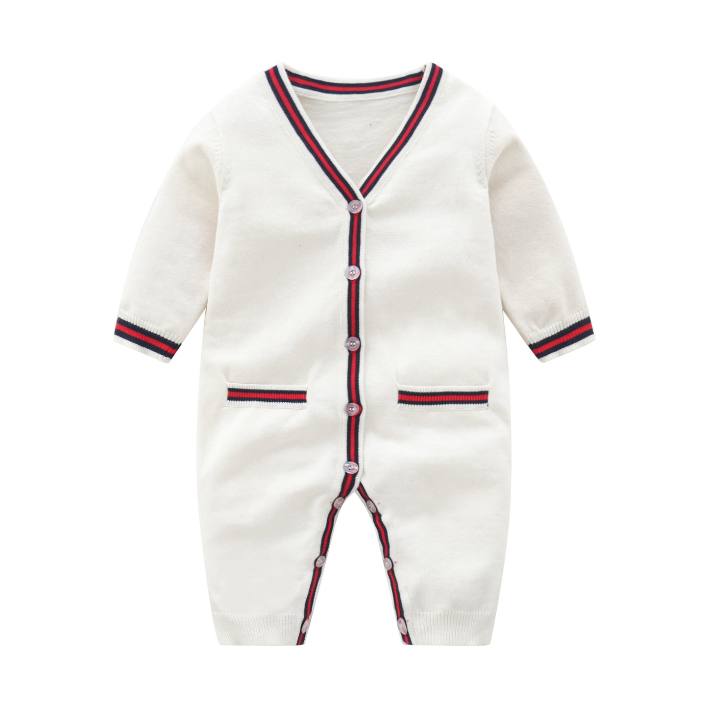 Soft Cotton Knitted Baby Romper