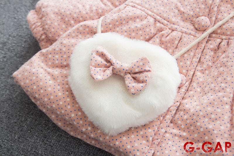 Winter High Quality Fashionable Cotton Padded Coat for Girls