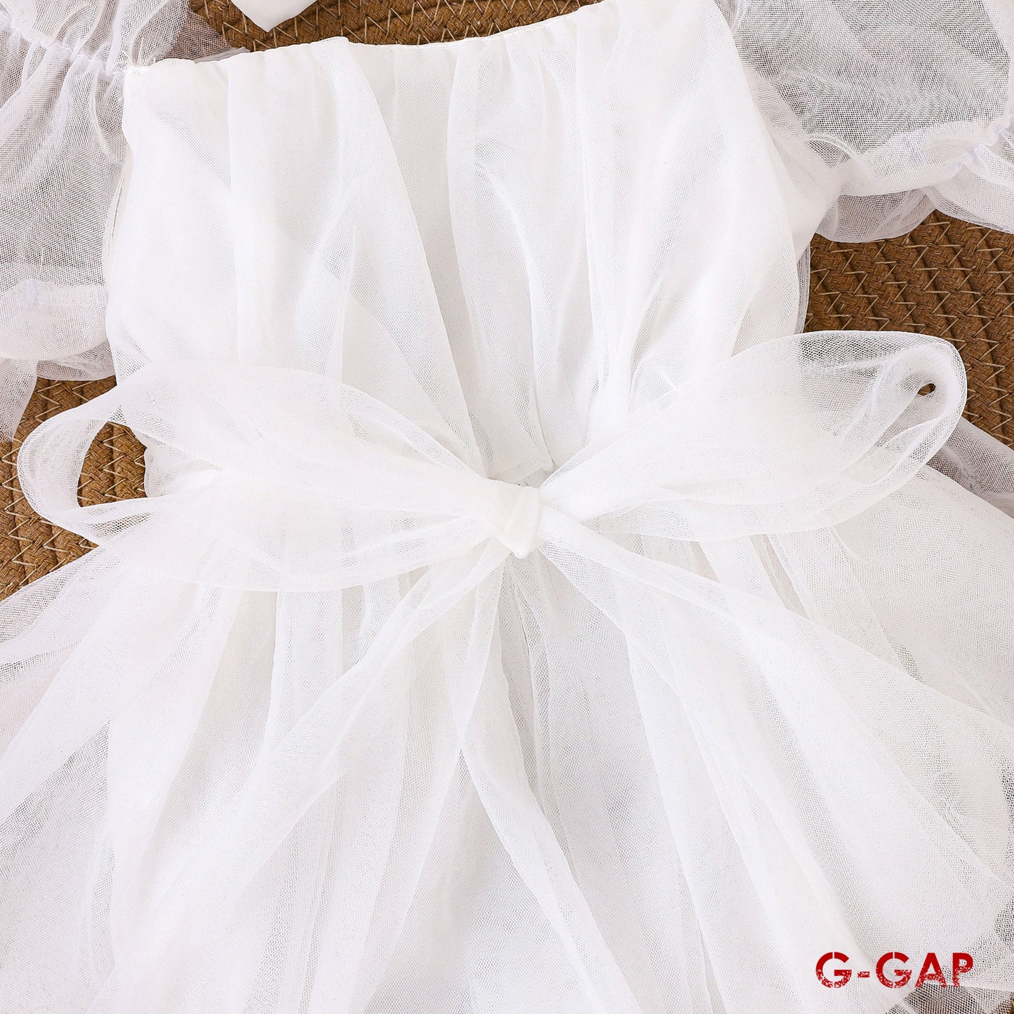 Mesh Baby Girl Prom Dress & Headdress Set