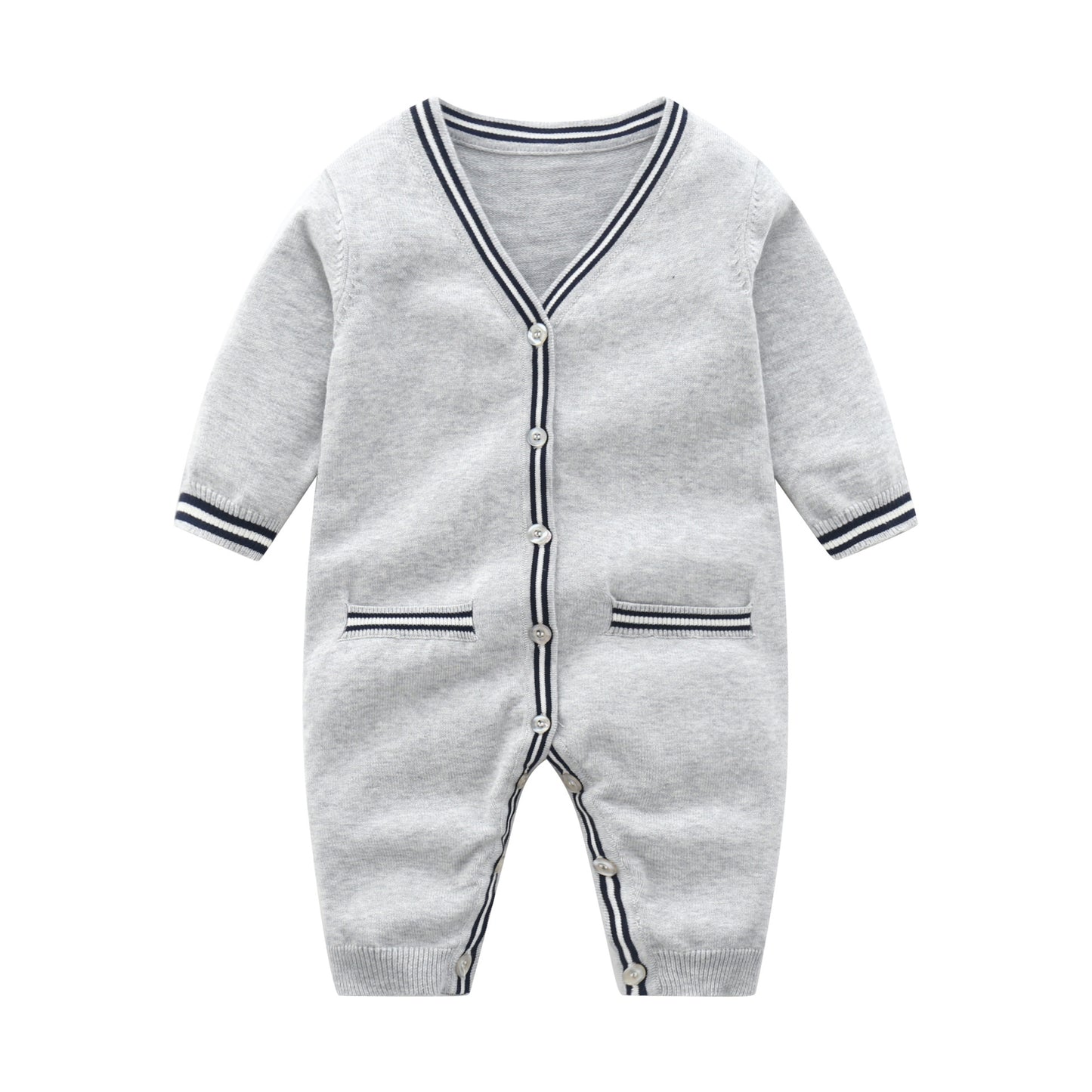 Soft Cotton Knitted Baby Romper