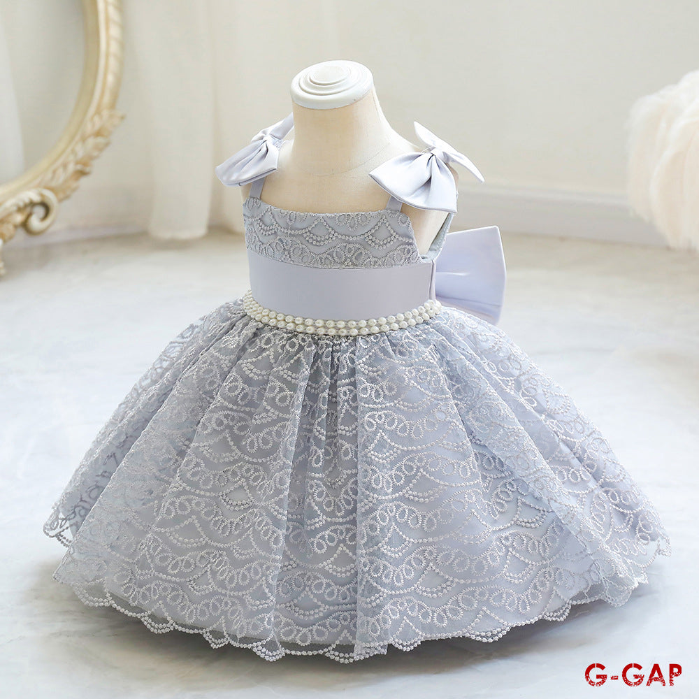 Bowknot Suspender Princess Dress