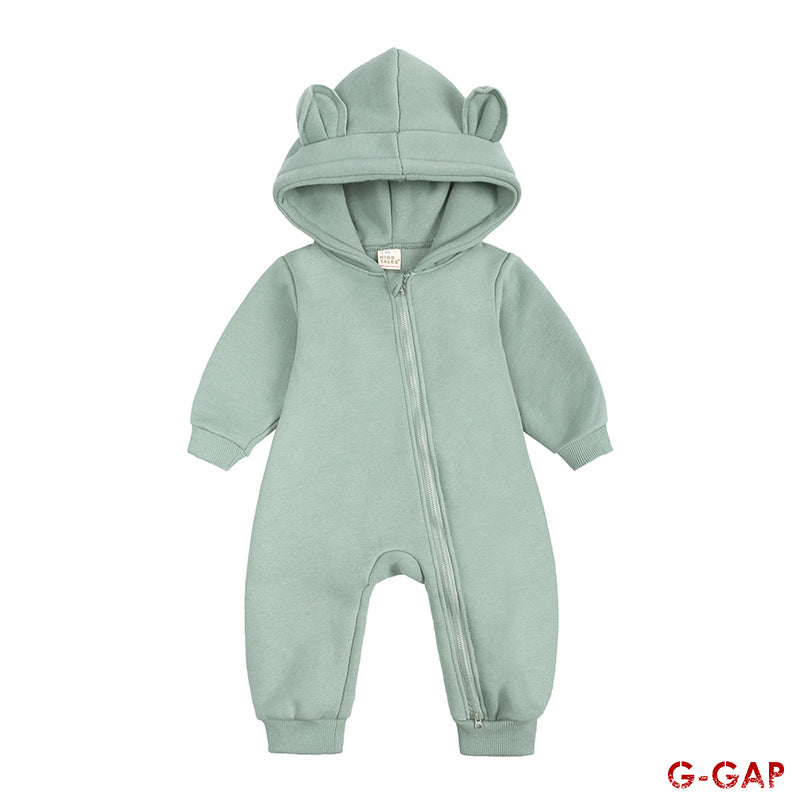 Baby Bodysuit  Rompers With Hooded Bear Ears