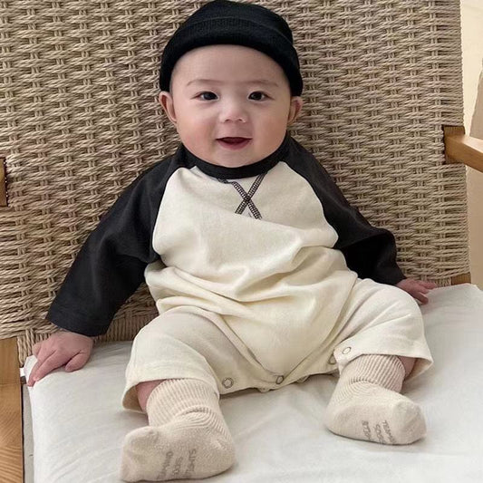 Spring and Autumn Cotton Infant Jumpsuit Casual Baby Rompers