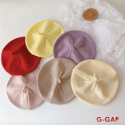 Winter Infant Knit Hat Newborn Cotton Wool Beret