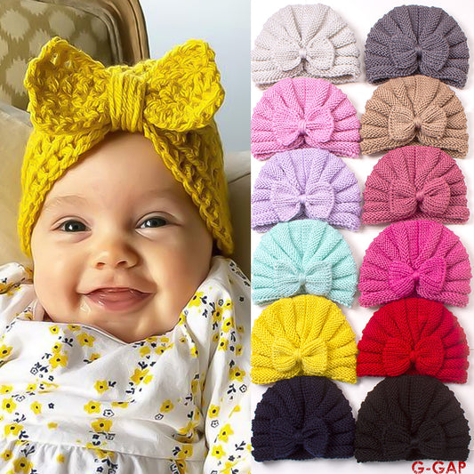 Autumn/Winter Knitted Wool Baby Hat - European and American Style