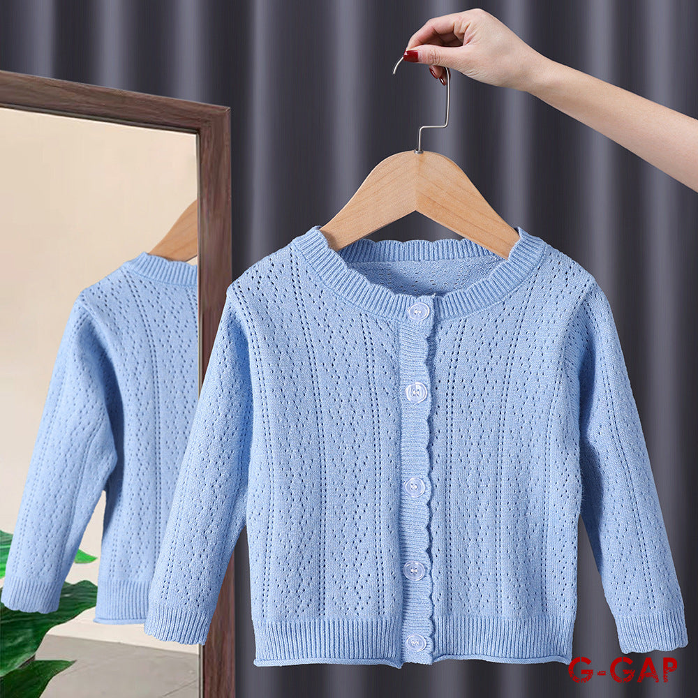 Girls' Autumn 2-Piece Set Knitted Cardigan and Flower Dress