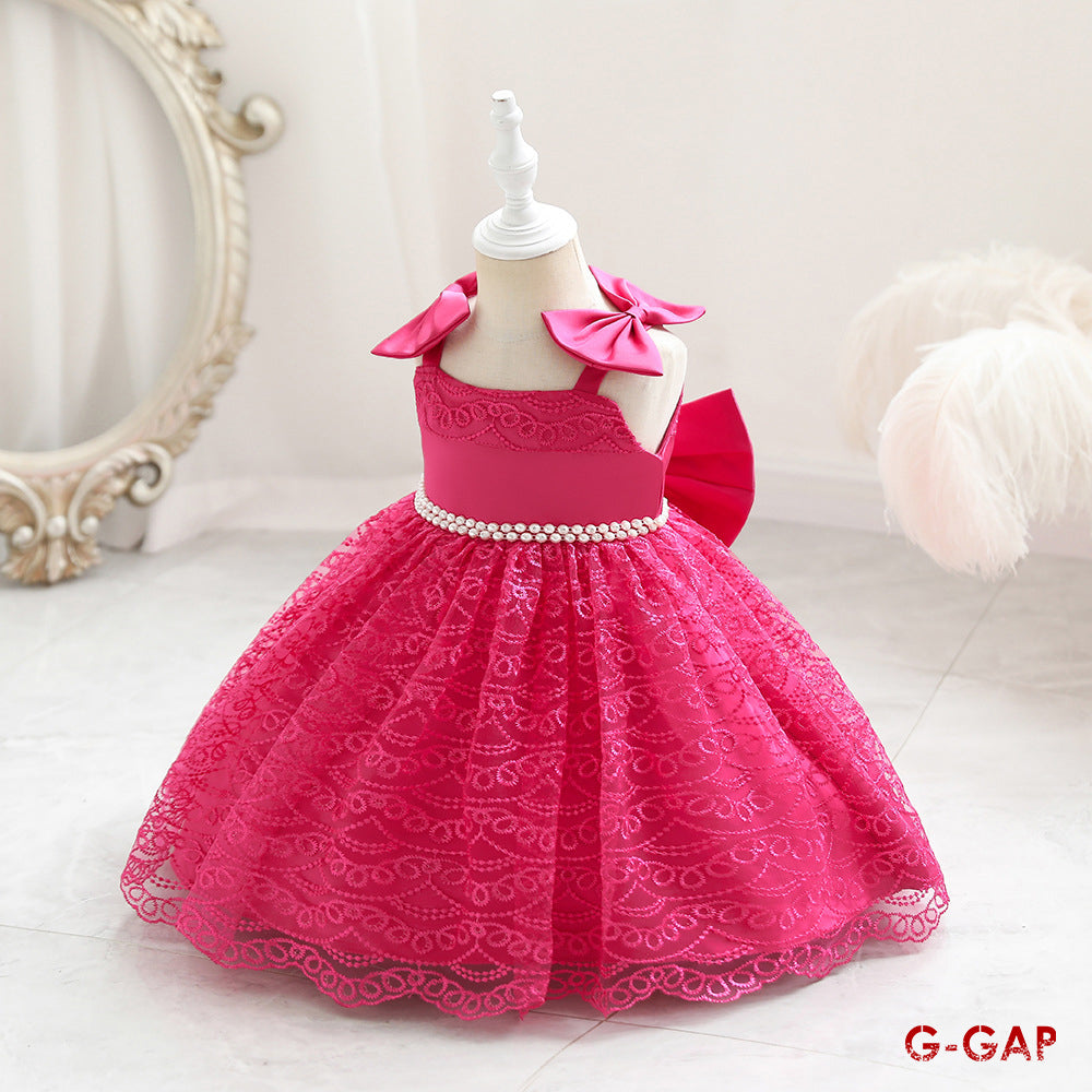 Bowknot Suspender Princess Dress