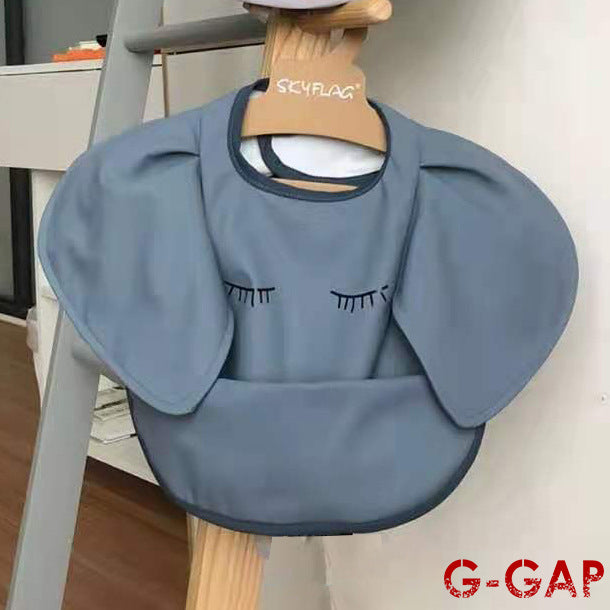 Korean Baby Bib angel wings baby Pu Waterproof Bibs