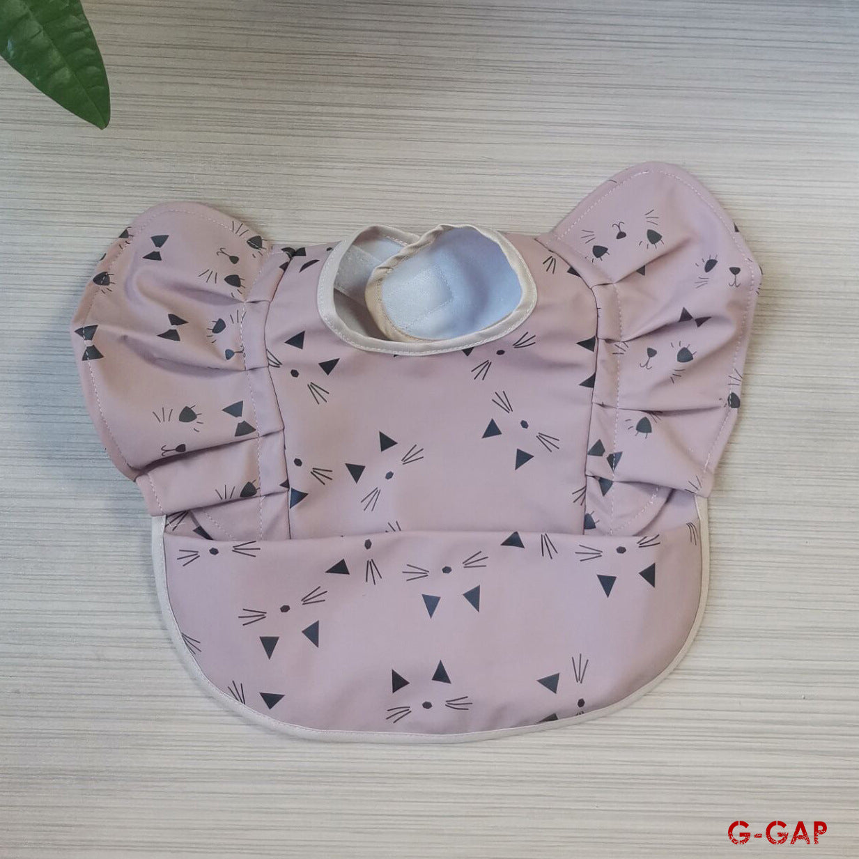 Korean Baby Bib angel wings baby Pu Waterproof Bibs