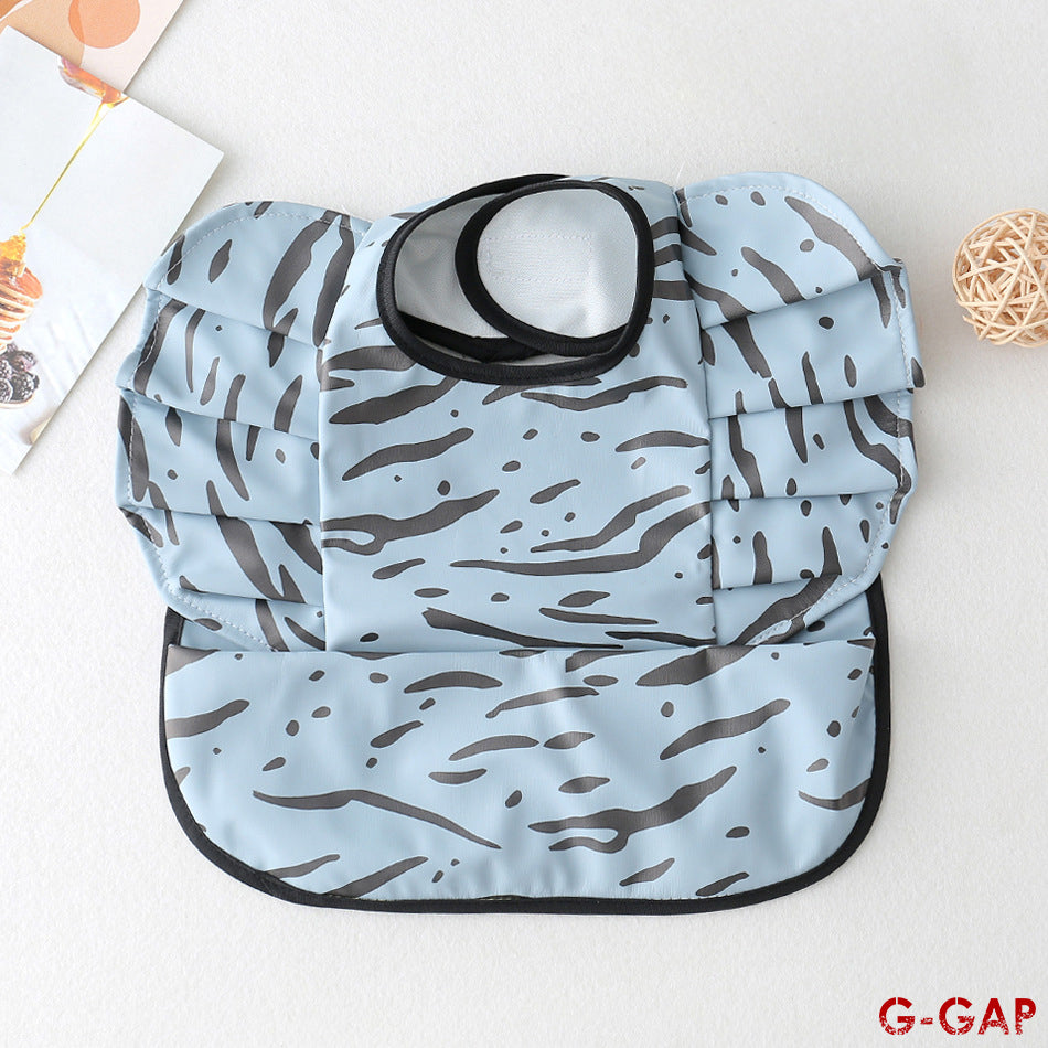 Korean Baby Bib angel wings baby Pu Waterproof Bibs