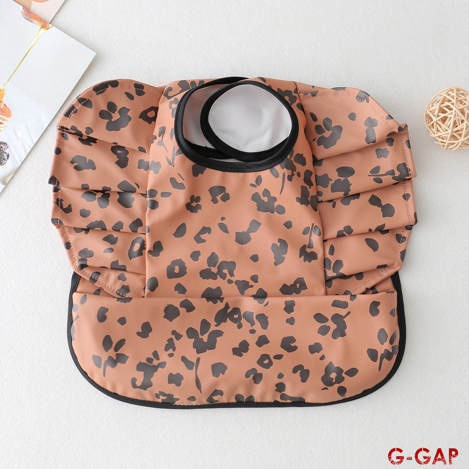 Korean Baby Bib angel wings baby Pu Waterproof Bibs