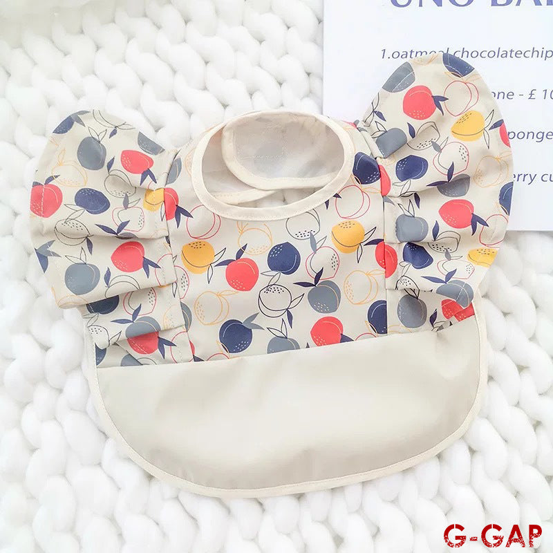 Korean Baby Bib angel wings baby Pu Waterproof Bibs
