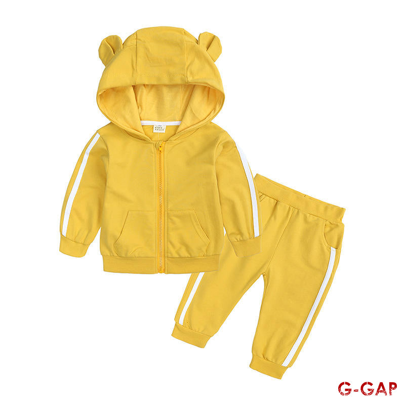 New Baby Spring/Autumn 2pcs Hooded Long Sleeve Sports Suit